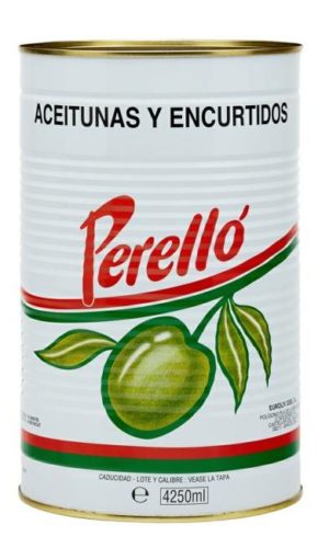 Aceituna Gordal (con hueso).  2,5 Kg.