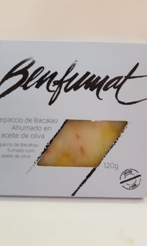 Carpaccio Bacalao ahumado 120 g.