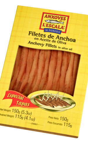 Escala anchovy. 25 fillets.