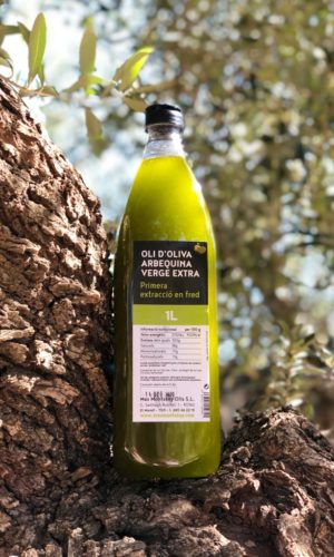 Aceite oliva sin filtrar. 1 litro